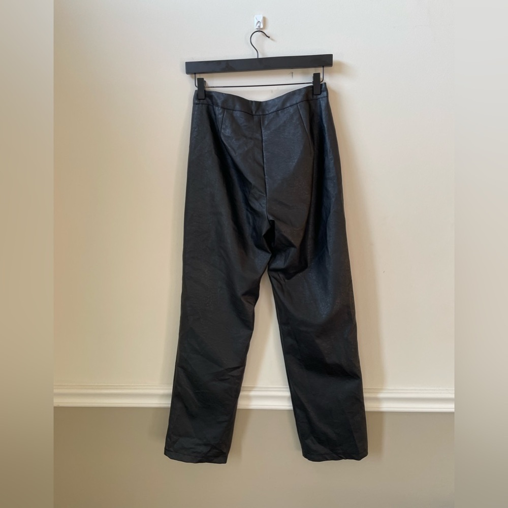 Nasty Gal Straight Leg Faux Leather Pants - Picture 10 of 11
